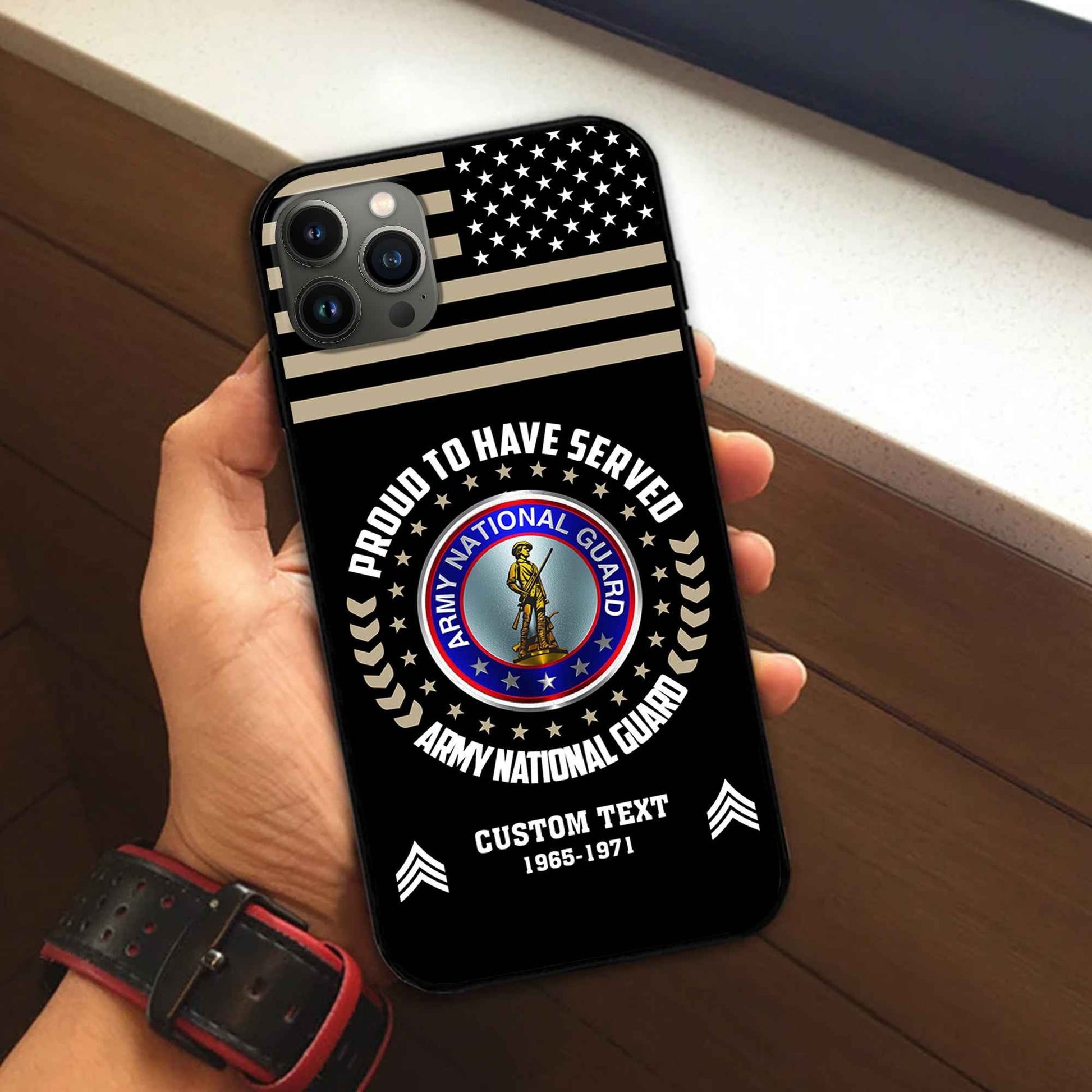 Premium Custom US Army National Guard Phone Case VPVC507408, Gifts For Army National Guard Veteran, Best Gifts On Father's Day, Armed Forces Day, Independence Day, Veterans Day.