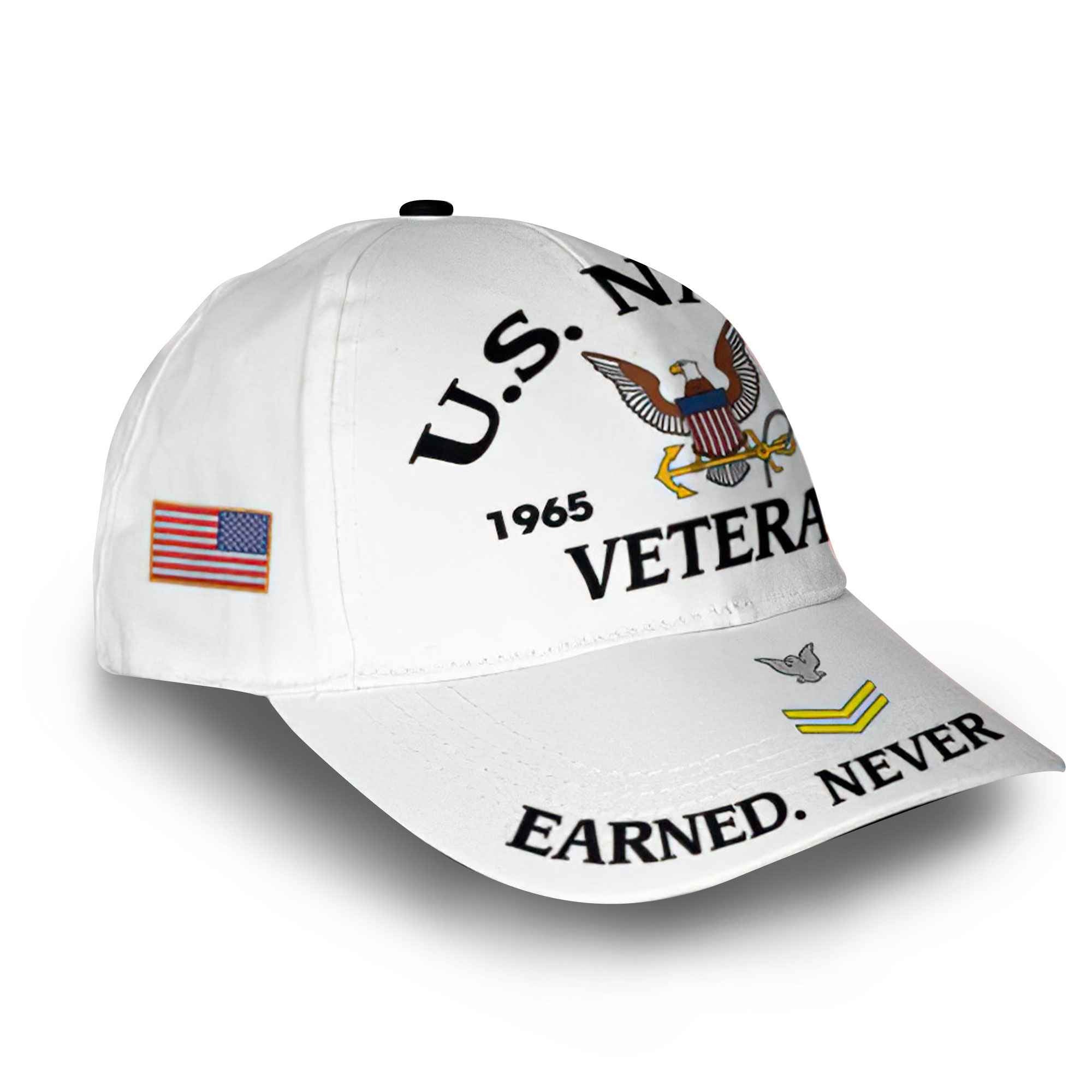 Premium Custom US Navy Cap VPVC014302, Gifts For Navy Veteran, Best Gifts On Father's Day, Armed Forces Day, Independence Day, Veterans Day.