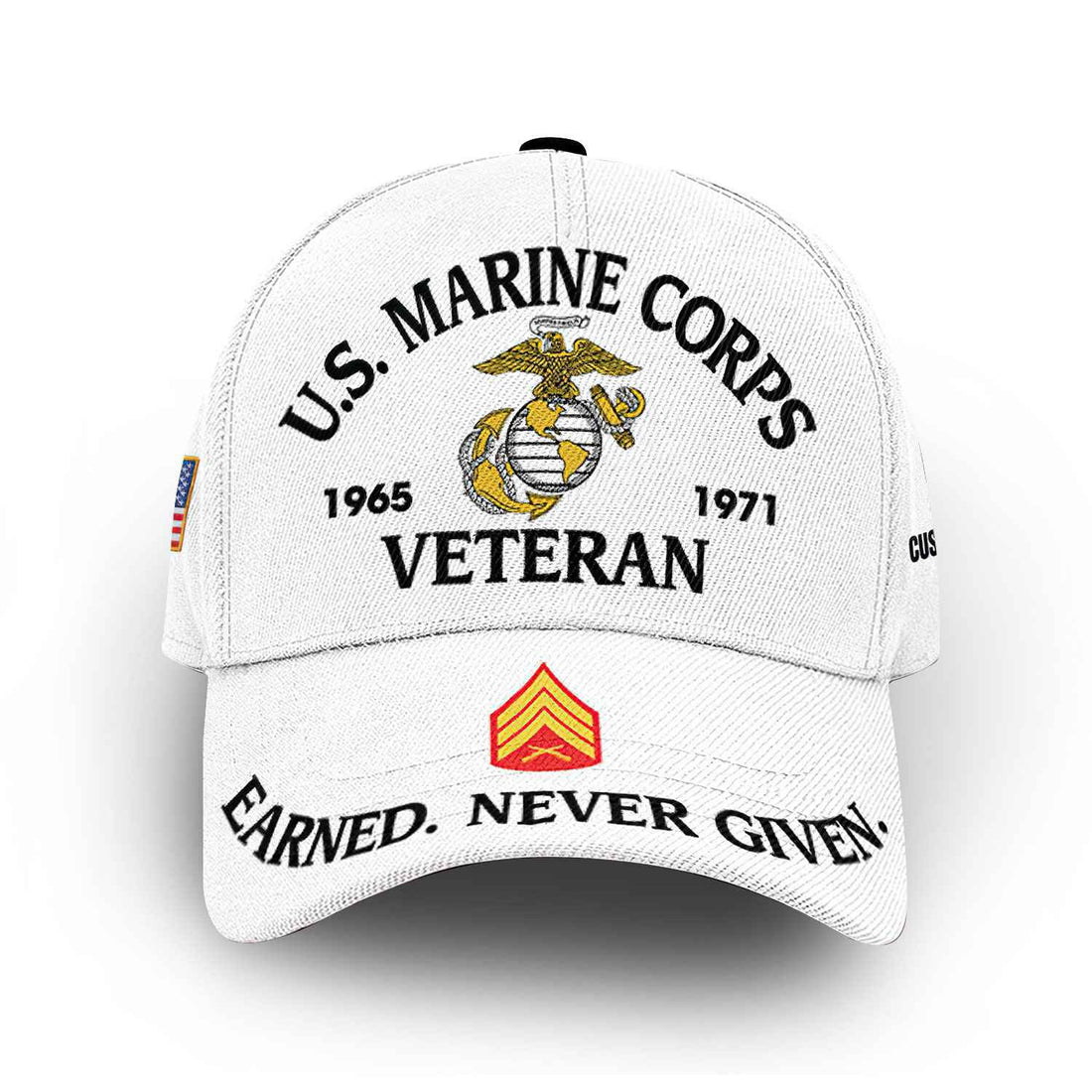 Premium Custom USMC Cap VPVC014303, Gifts For Marine Veteran, Best Gifts On Father's Day, Armed Forces Day, Independence Day, Veterans Day.