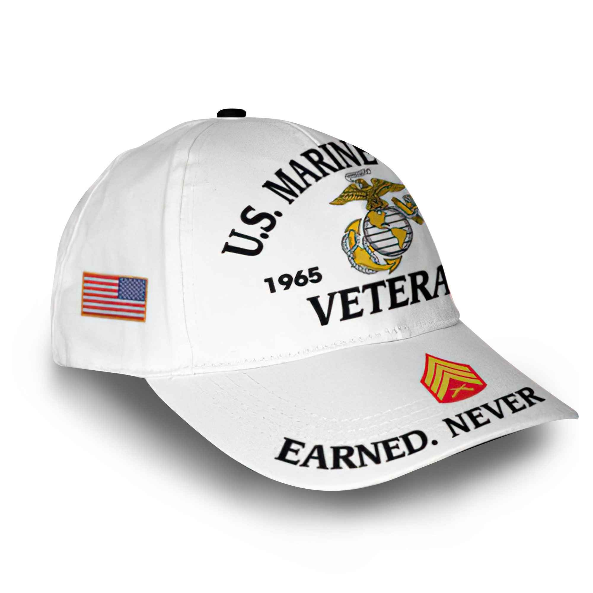 Premium Custom USMC Cap VPVC014303, Gifts For Marine Veteran, Best Gifts On Father's Day, Armed Forces Day, Independence Day, Veterans Day.