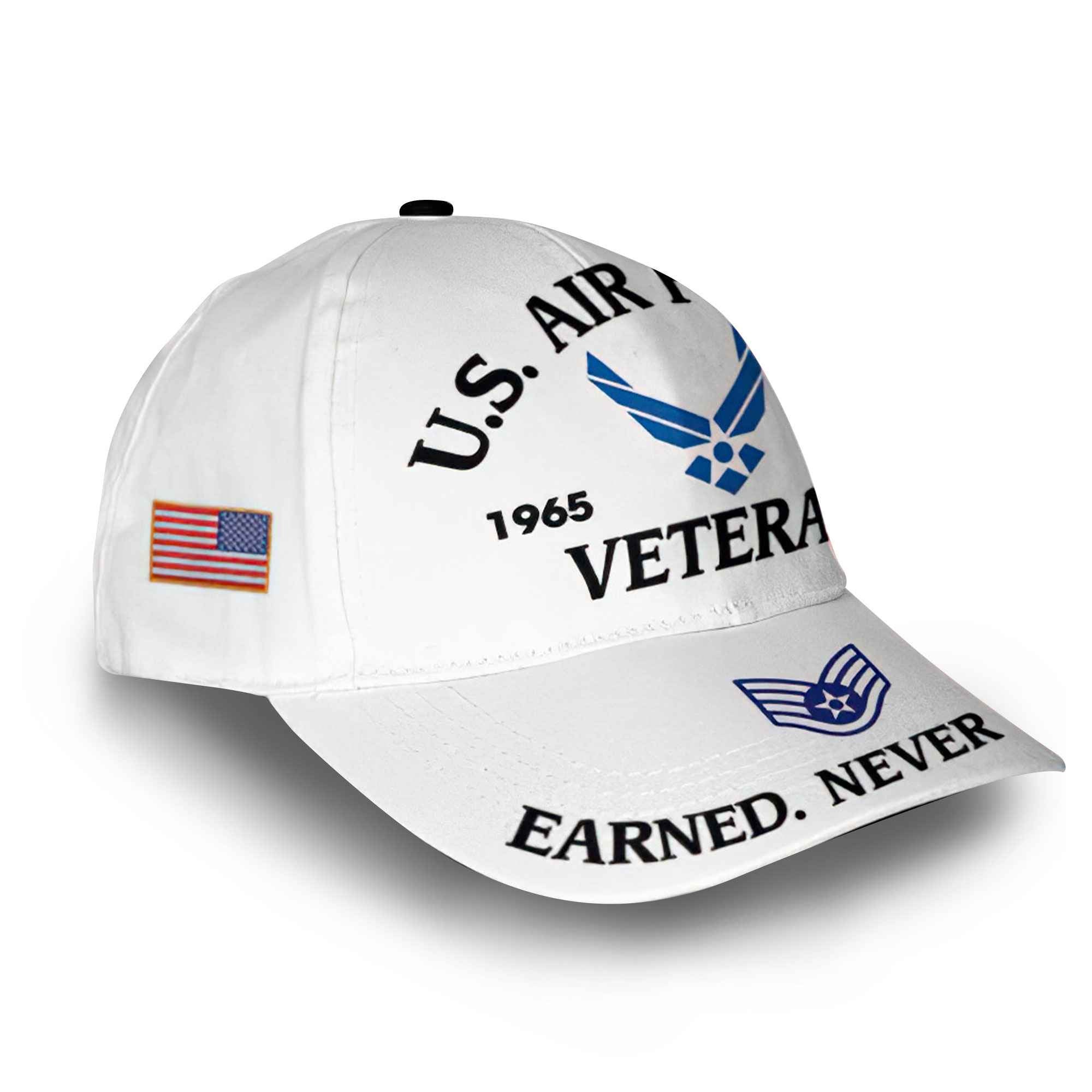 Premium Custom USAF Cap VPVC014304, Gifts For Air Force Veteran, Best Gifts On Father's Day, Armed Forces Day, Independence Day, Veterans Day.