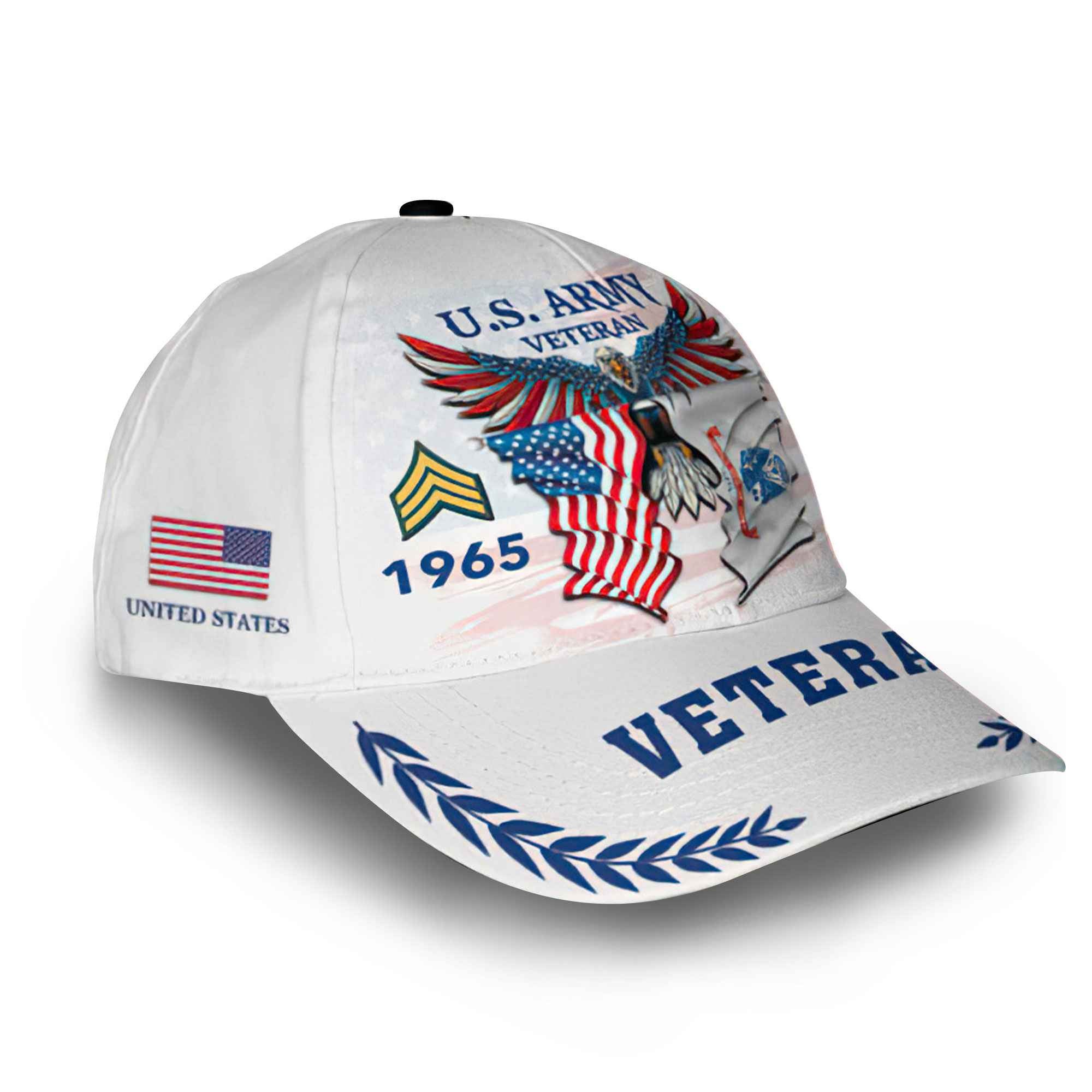 US Army Custom Cap VPVC014406, Gifts For Army Veteran, Best Gifts On Father's Day, Armed Forces Day, Independence Day, Veterans Day.