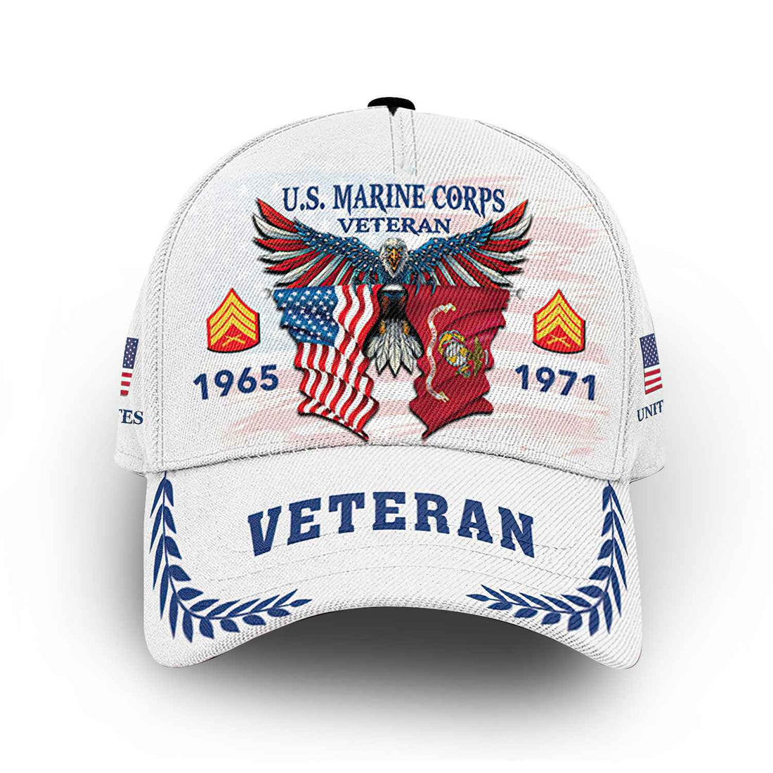 USMC Custom Cap VPVC014408, Gifts For Marine Veteran, Best Gifts On Father's Day, Armed Forces Day, Independence Day, Veterans Day.