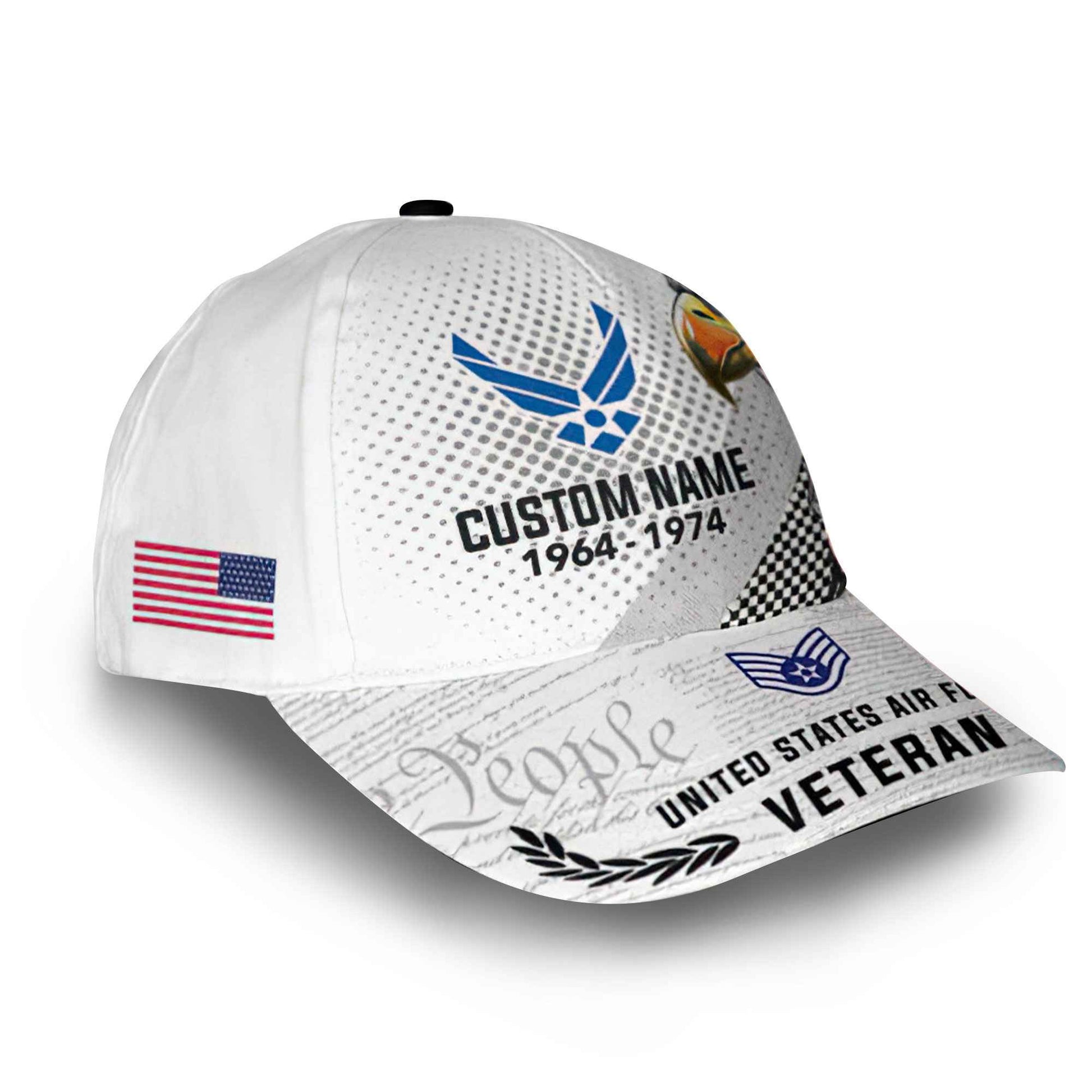 Premium USAF Cap VPVC014504, Custom Name, Rank, Year, Gifts For Air Force Veteran, Best Gifts On Father's Day, Armed Forces Day, Independence Day, Veterans Day.
