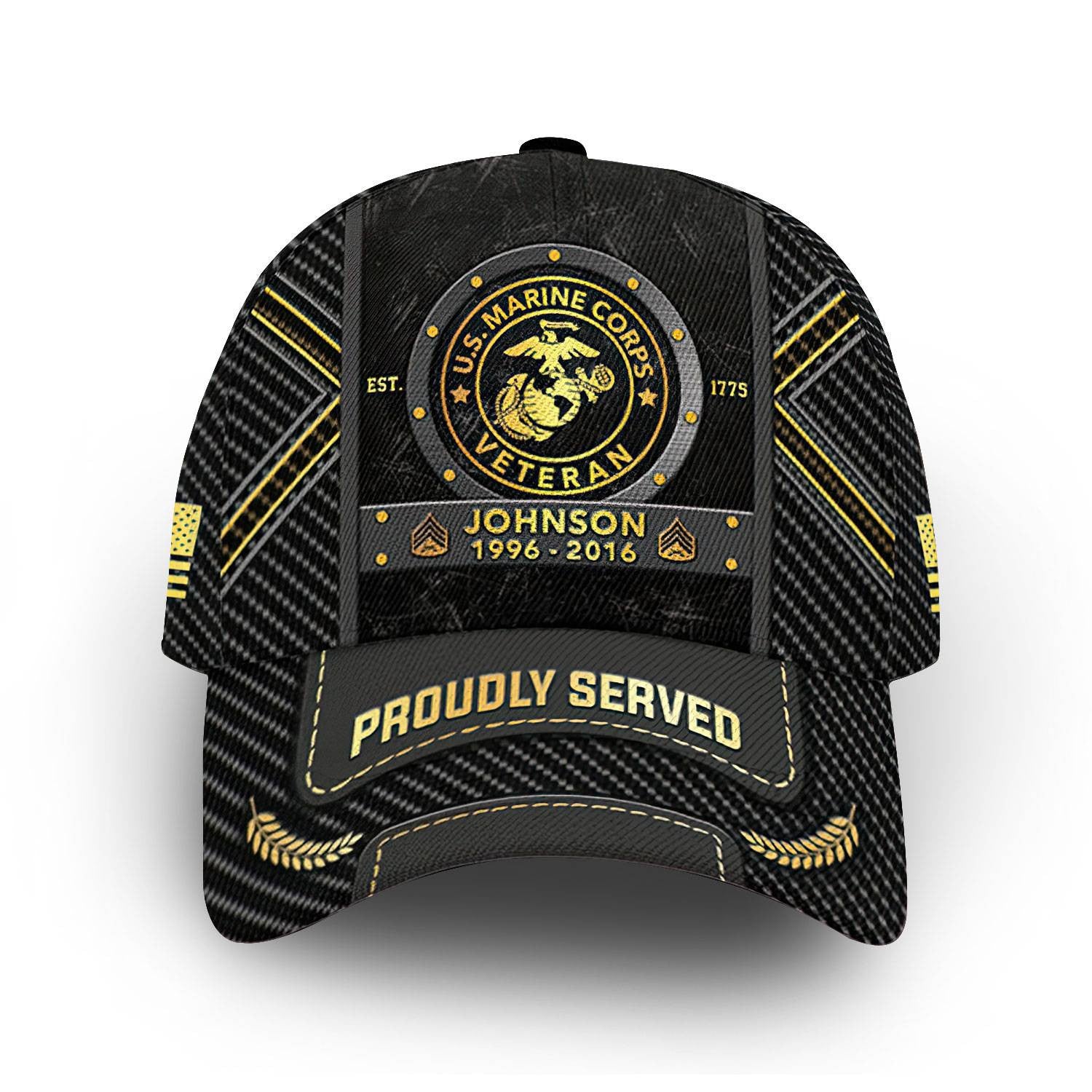 Premium Custom USMC Cap VPVC014508, Gifts For Marine Veteran, Best Gifts On Father's Day, Armed Forces Day, Independence Day, Veterans Day.