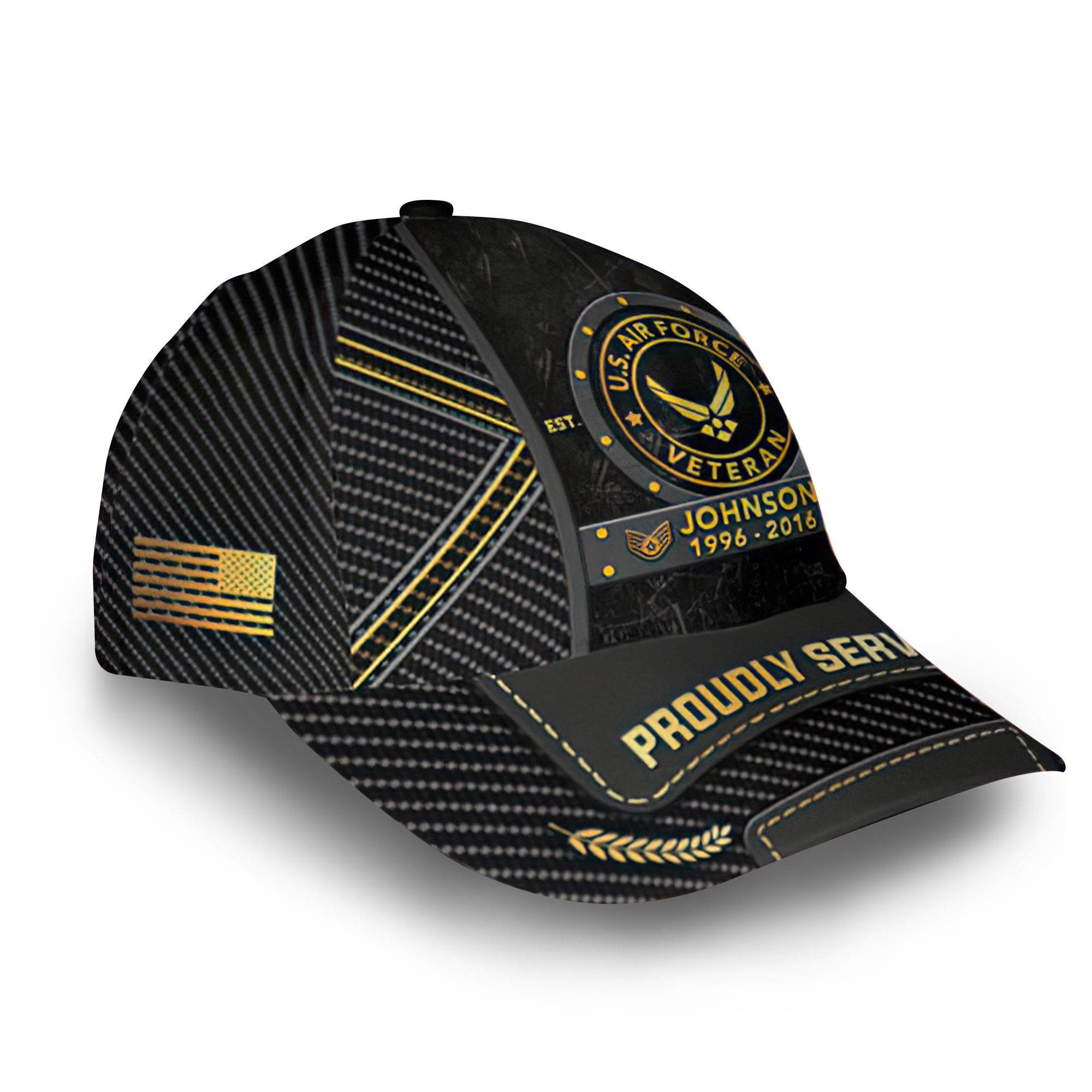 Premium Custom USAF Cap VPVC014509, Gifts For Air Force Veteran, Best Gifts On Father's Day, Armed Forces Day, Independence Day, Veterans Day.