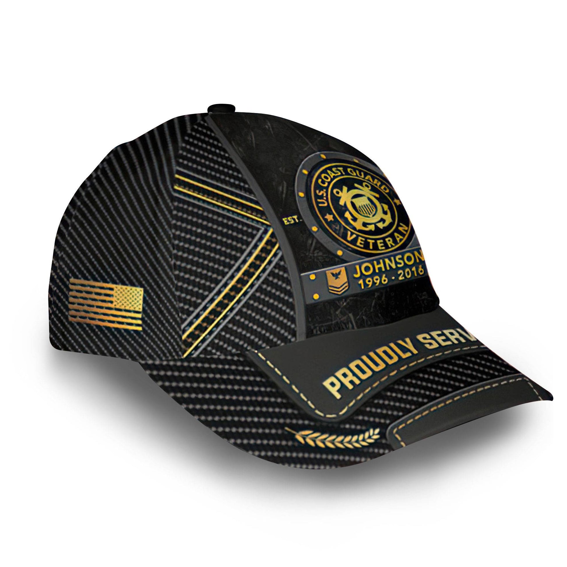 Premium Custom USCG Cap VPVC014510, Gifts For Coast Guard Veteran, Best Gifts On Father's Day, Armed Forces Day, Independence Day, Veterans Day.