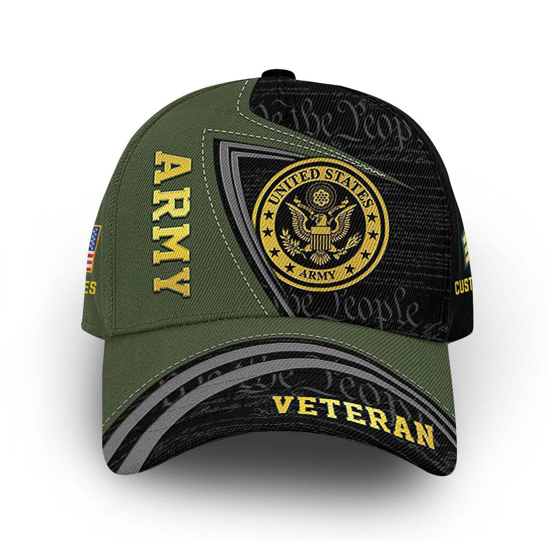 Unique Custom Name, Rank, US Army Cap VPVC014601, Gifts For Army Veteran, Best Gifts On Father's Day, Independence Day, Veterans Day.