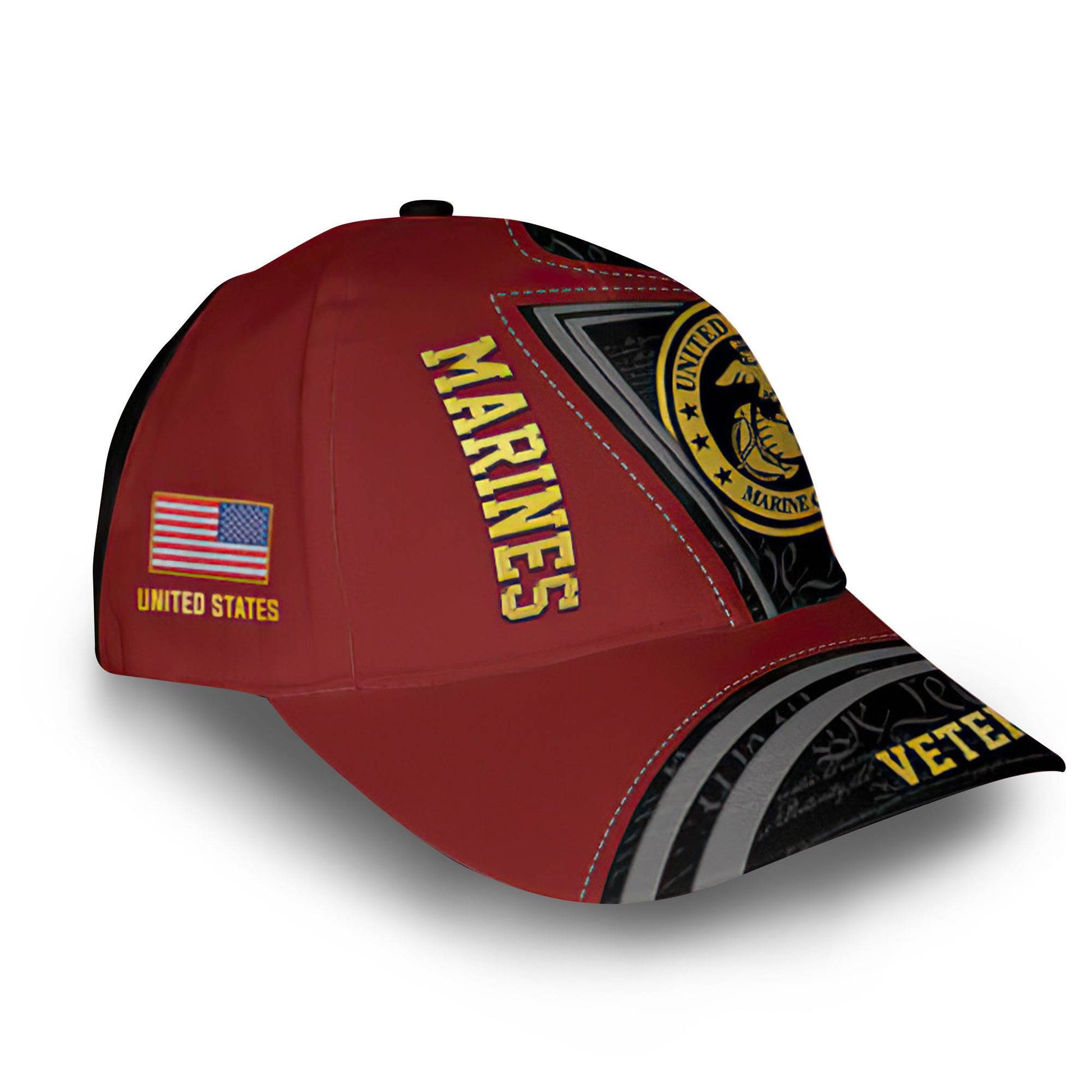Unique Custom Name, Rank, USMC Cap VPVC014603, Gifts For Marine Veteran, Best Gifts On Father's Day, Independence Day, Veterans Day.