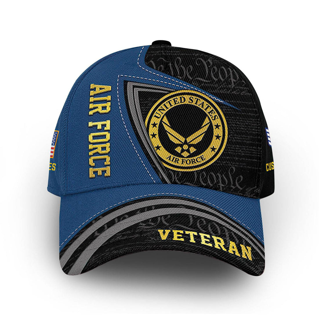 Unique Custom Name, Rank, USAF Cap VPVC014604, Gifts For Air Force Veteran, Best Gifts On Father's Day, Independence Day, Veterans Day.