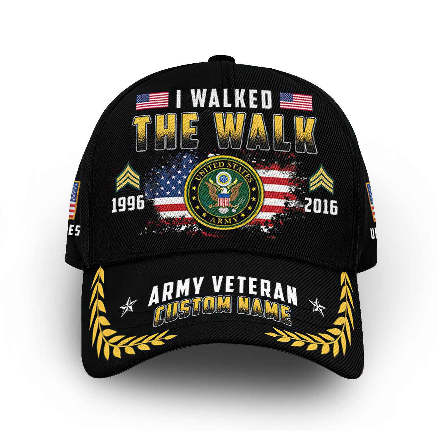 Premium Custom US Army Cap VPVC014606, Gifts For Army Veteran, Best Gifts On Father's Day, Armed Forces Day, Independence Day, Veterans Day.