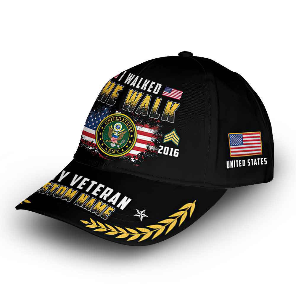 Premium Custom US Army Cap VPVC014606, Gifts For Army Veteran, Best Gifts On Father's Day, Armed Forces Day, Independence Day, Veterans Day.