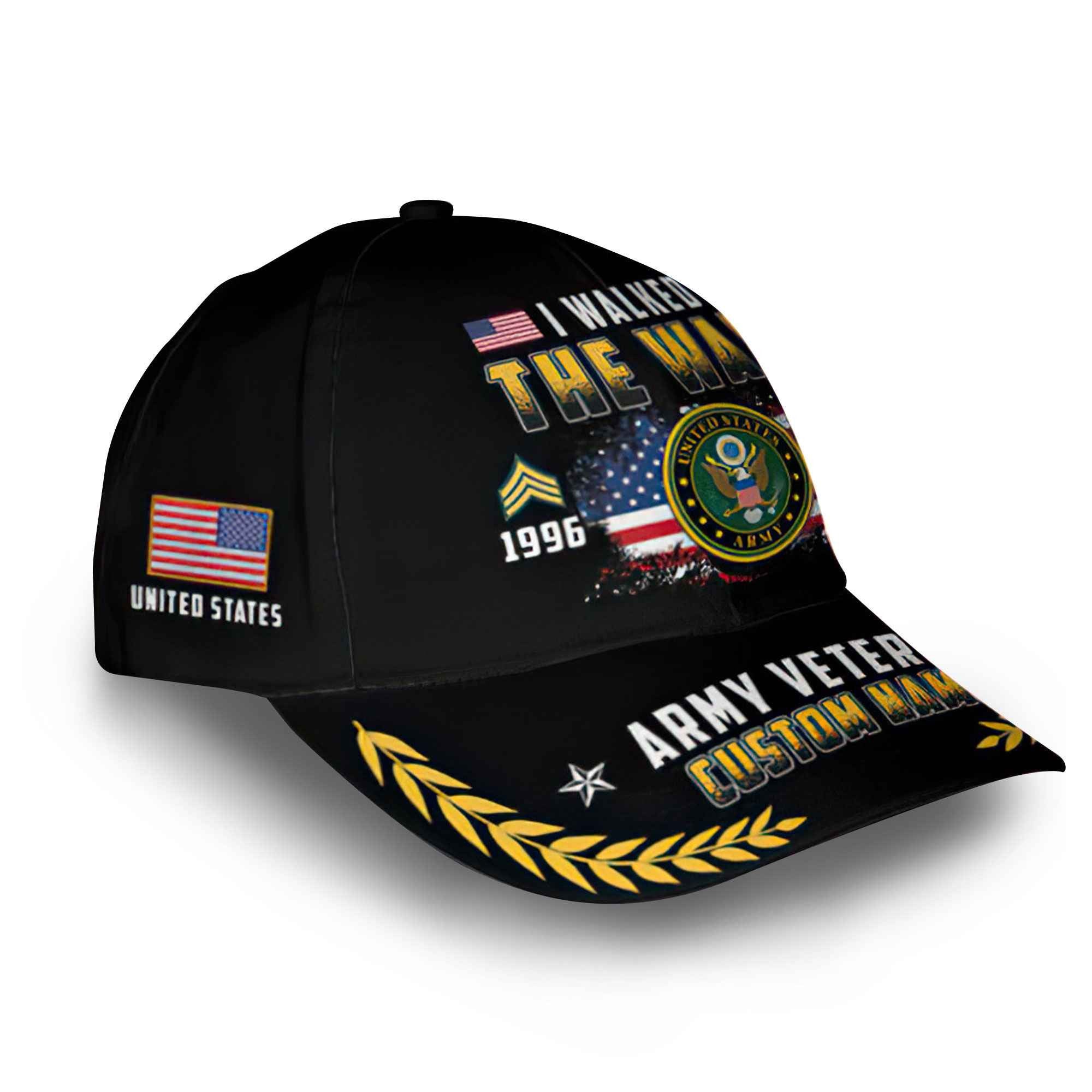 Premium Custom US Army Cap VPVC014606, Gifts For Army Veteran, Best Gifts On Father's Day, Armed Forces Day, Independence Day, Veterans Day.