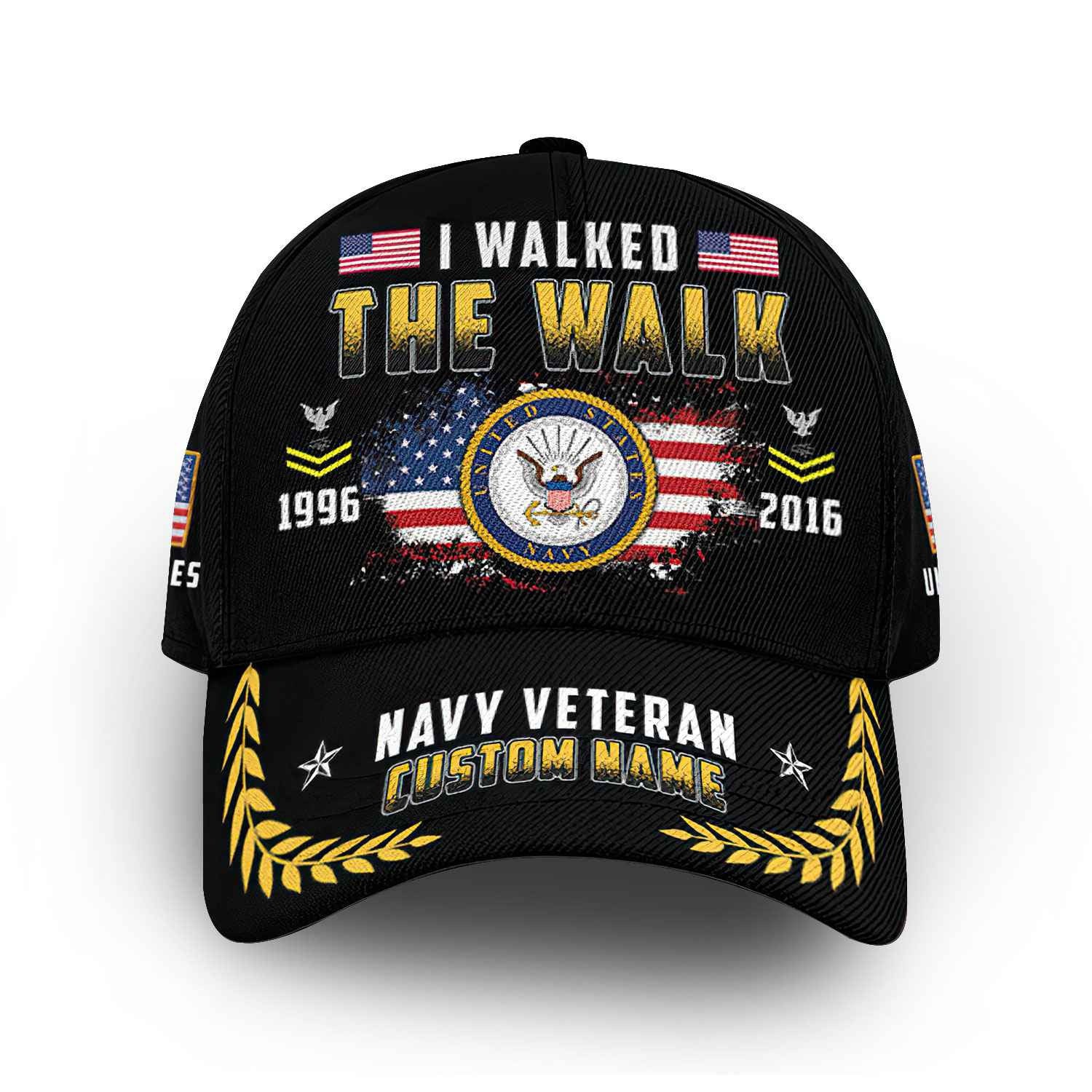 Premium Custom US Navy Cap VPVC014607, Gifts For Navy Veteran, Best Gifts On Father's Day, Armed Forces Day, Independence Day, Veterans Day.
