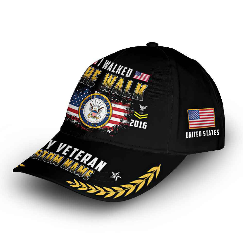 Premium Custom US Navy Cap VPVC014607, Gifts For Navy Veteran, Best Gifts On Father's Day, Armed Forces Day, Independence Day, Veterans Day.