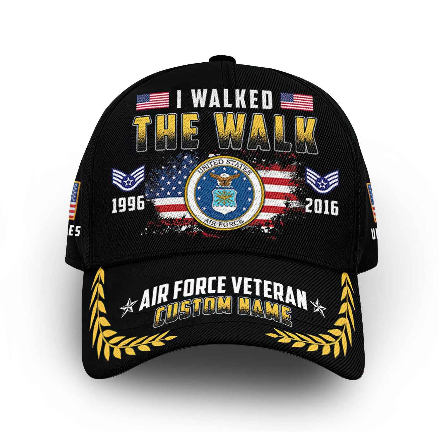 Premium Custom USAF Cap VPVC014609, Gifts For Air Force Veteran, Best Gifts On Father's Day, Armed Forces Day, Independence Day, Veterans Day.