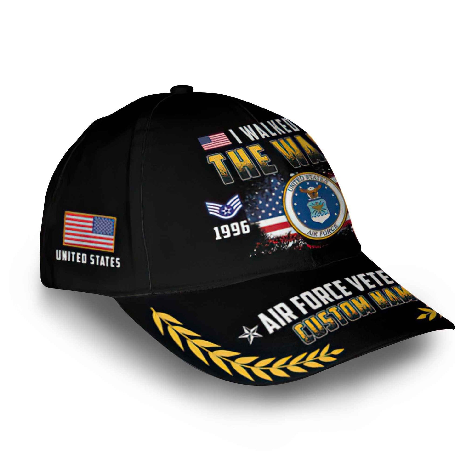 Premium Custom USAF Cap VPVC014609, Gifts For Air Force Veteran, Best Gifts On Father's Day, Armed Forces Day, Independence Day, Veterans Day.