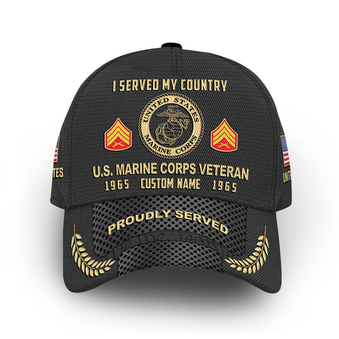 USMC Custom Cap VPVC014703, Gifts For Marine Veteran, Best Gifts On Father's Day, Armed Forces Day, Independence Day, Veterans Day.