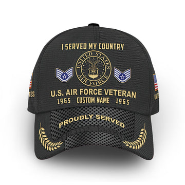 USAF Custom Cap VPVC014704, Gifts For Air Force Veteran, Best Gifts On Father's Day, Armed Forces Day, Independence Day, Veterans Day.