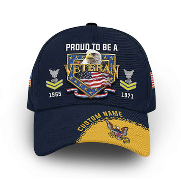 Premium US Navy Cap VPVC014707, Custom Name, Rank, Year, Gifts For Navy Veteran, Best Gifts On Father's Day, Armed Forces Day, Independence Day, Veterans Day.