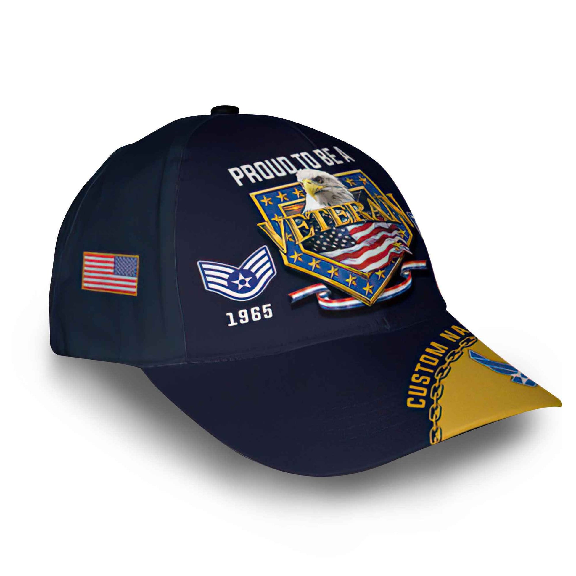 Premium USAF Cap VPVC014709, Custom Name, Rank, Year, Gifts For Air Force Veteran, Best Gifts On Father's Day, Armed Forces Day, Independence Day, Veterans Day.