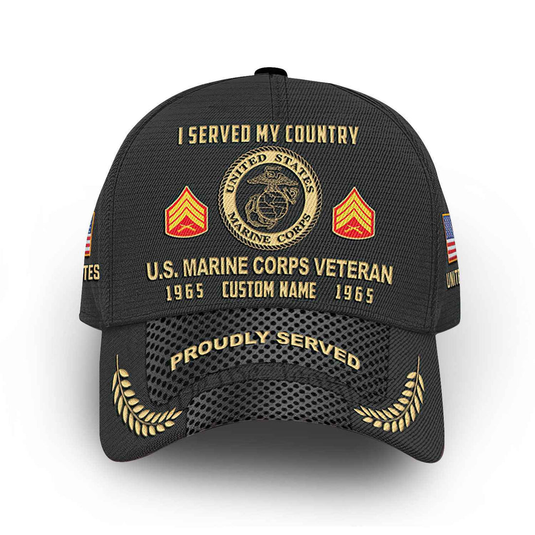 Premium Custom USMC Cap VPVC014803, Gifts For Marine Veteran, Best Gifts On Father's Day, Armed Forces Day, Independence Day, Veterans Day.