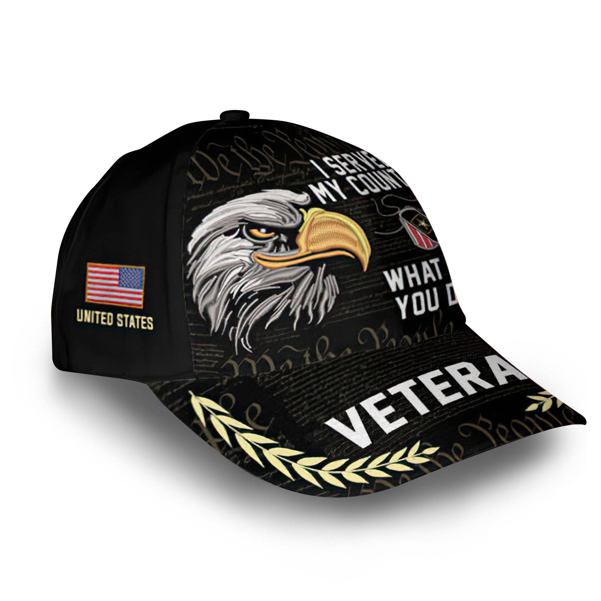 Unique Custom Name, Rank, US Army Cap VPVC014806, Gifts For Army Veteran, Best Gifts On Father's Day, Independence Day, Veterans Day.