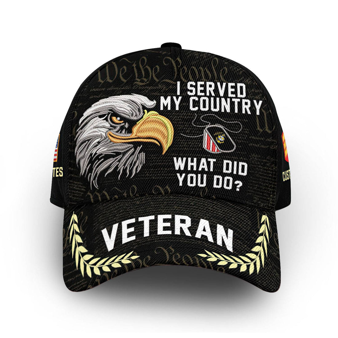 Unique Custom Name, Rank, USMC Cap VPVC014808, Gifts For Marine Veteran, Best Gifts On Father's Day, Independence Day, Veterans Day.