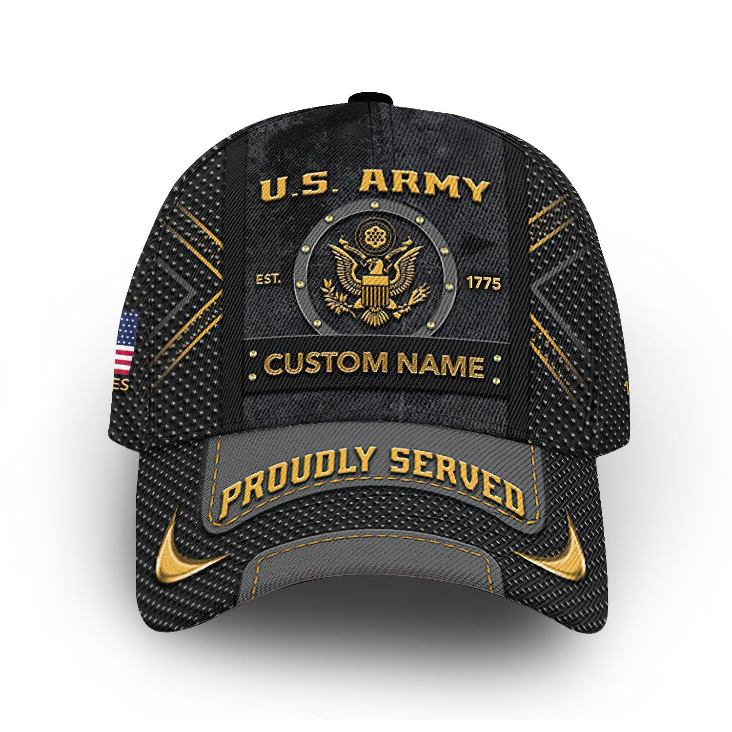 Premium US Army Cap VPVC012401, Custom Name, Rank, Year, Gifts For Army Veteran, Best Gifts On Father's Day, Armed Forces Day, Independence Day, Veterans Day.