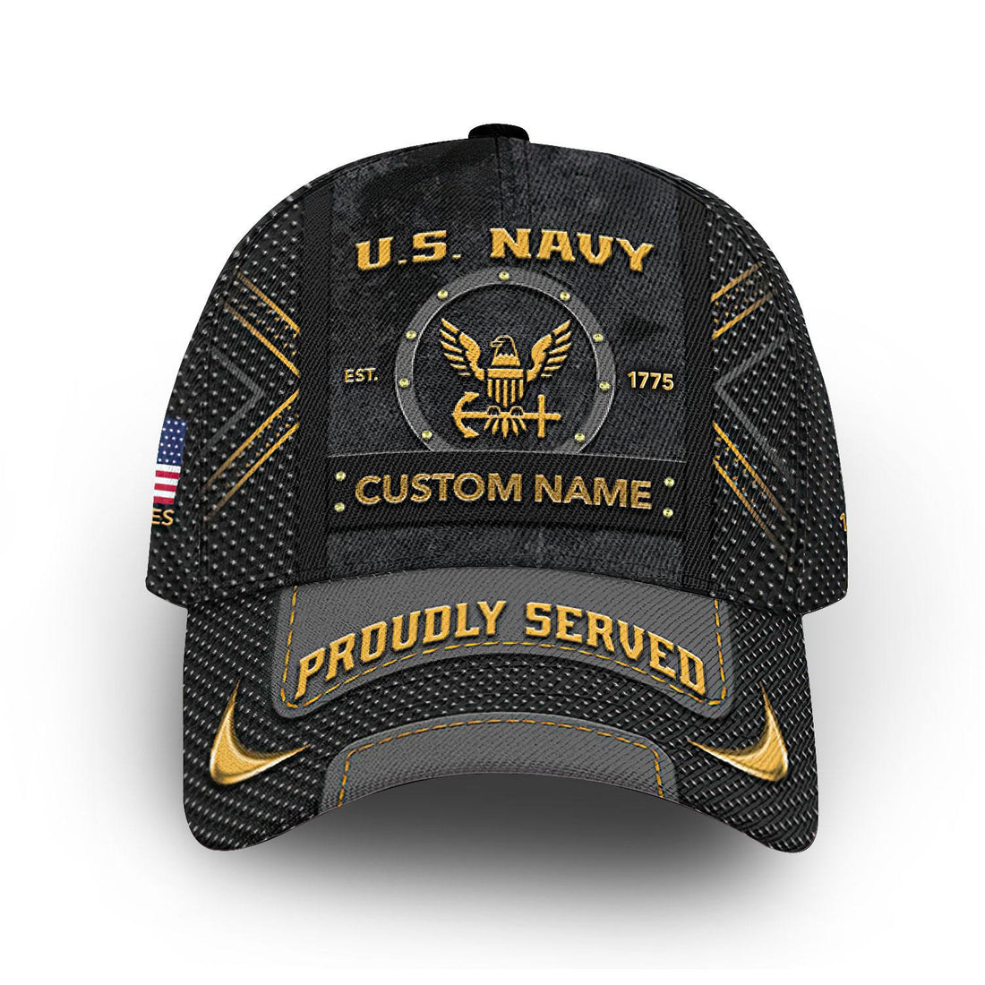 Premium US Navy Cap VPVC012402, Custom Name, Rank, Year, Gifts For Navy Veteran, Best Gifts On Father's Day, Armed Forces Day, Independence Day, Veterans Day.