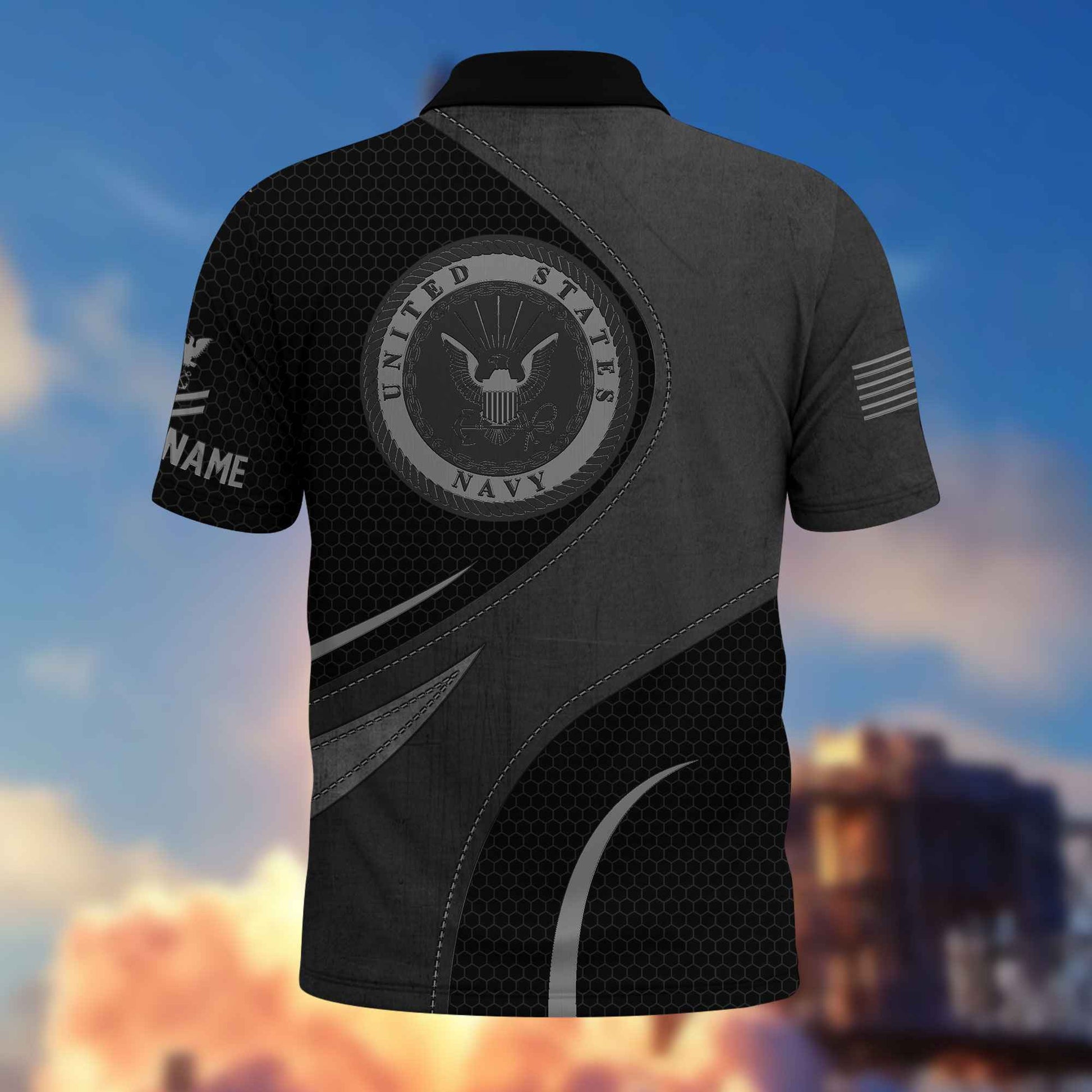 US Navy Custom Polo Shirt VPVC214402, Gifts For Navy Veteran, Best Gifts On Father's Day, Armed Forces Day, Independence Day, Veterans Day.