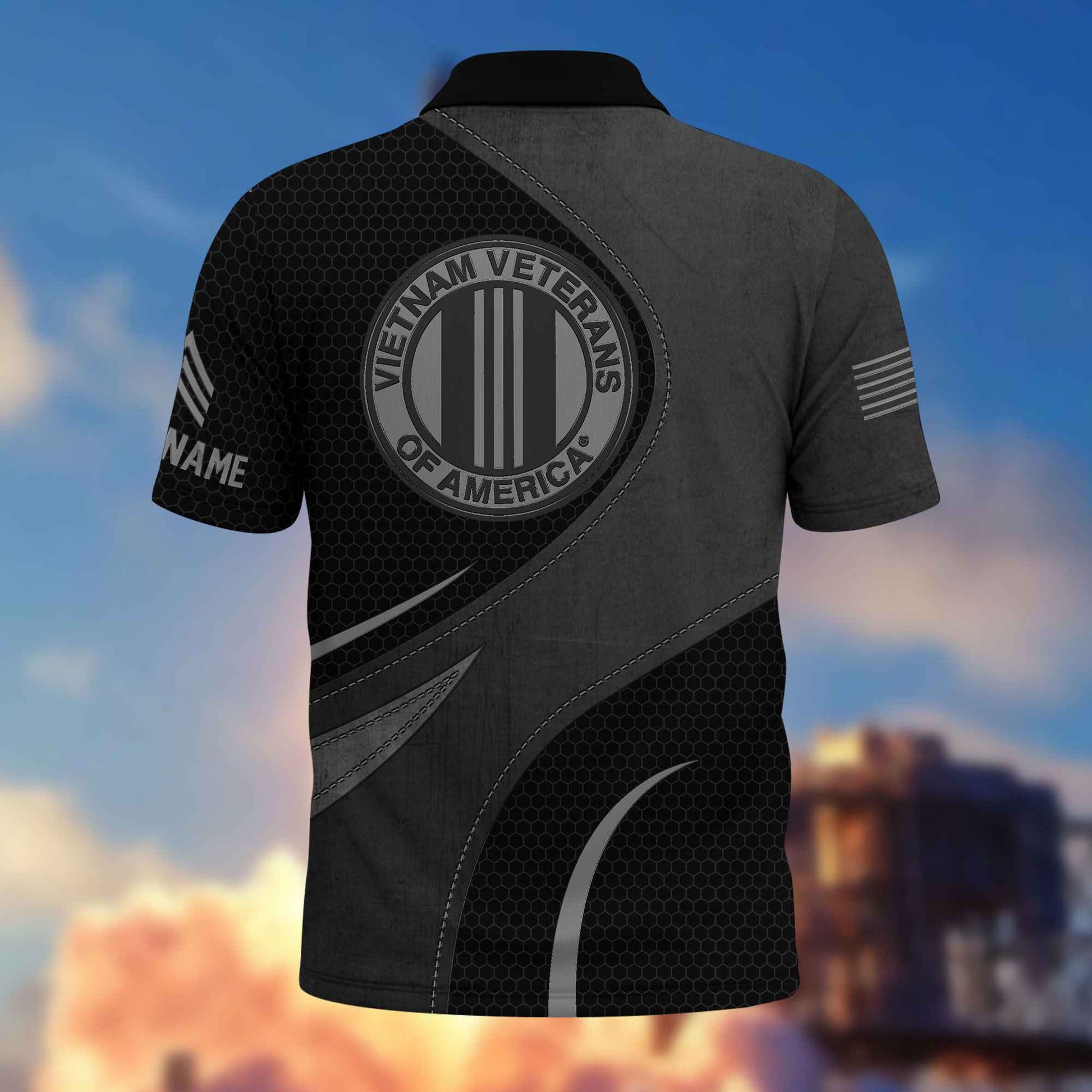 Vietnam Veteran Custom Polo Shirt VPVC214406, Gifts For Vietnam Veteran, Best Gifts On Father's Day, Armed Forces Day, Independence Day, Veterans Day.