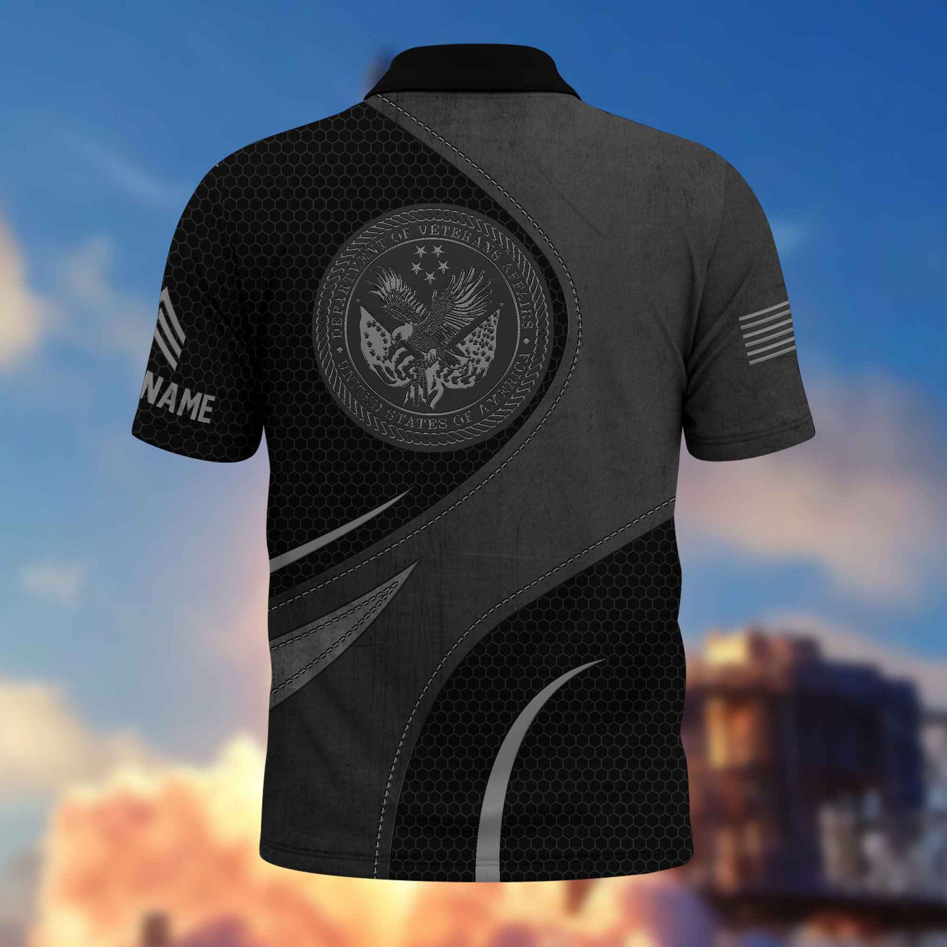 US Veteran Custom Polo Shirt VPVC214407, Gifts For US Veteran, Best Gifts On Father's Day, Armed Forces Day, Independence Day, Veterans Day.