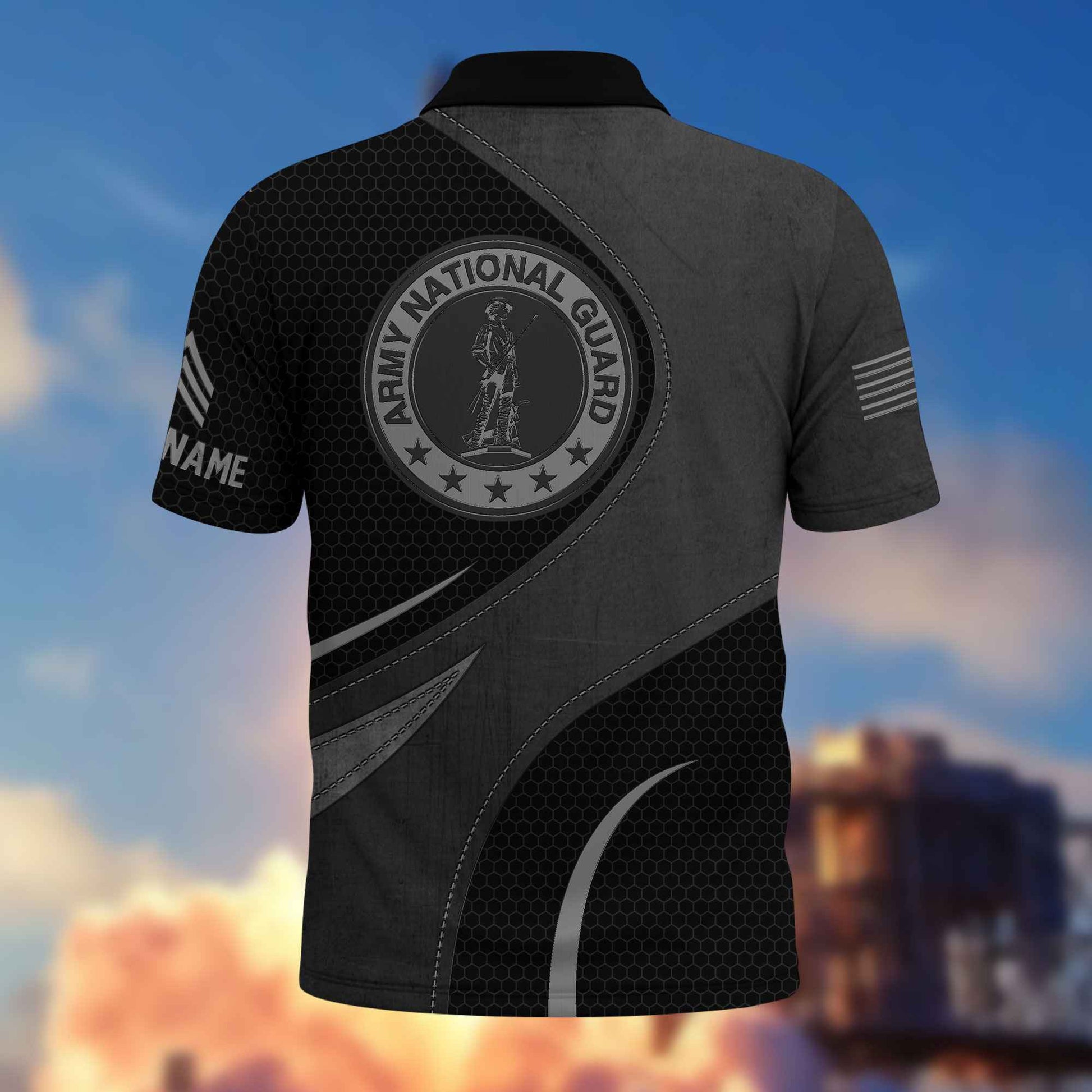 US Army National Guard Custom Polo Shirt VPVC214408, Gifts For Army National Guard Veteran, Best Gifts On Father's Day, Armed Forces Day, Independence Day, Veterans Day.