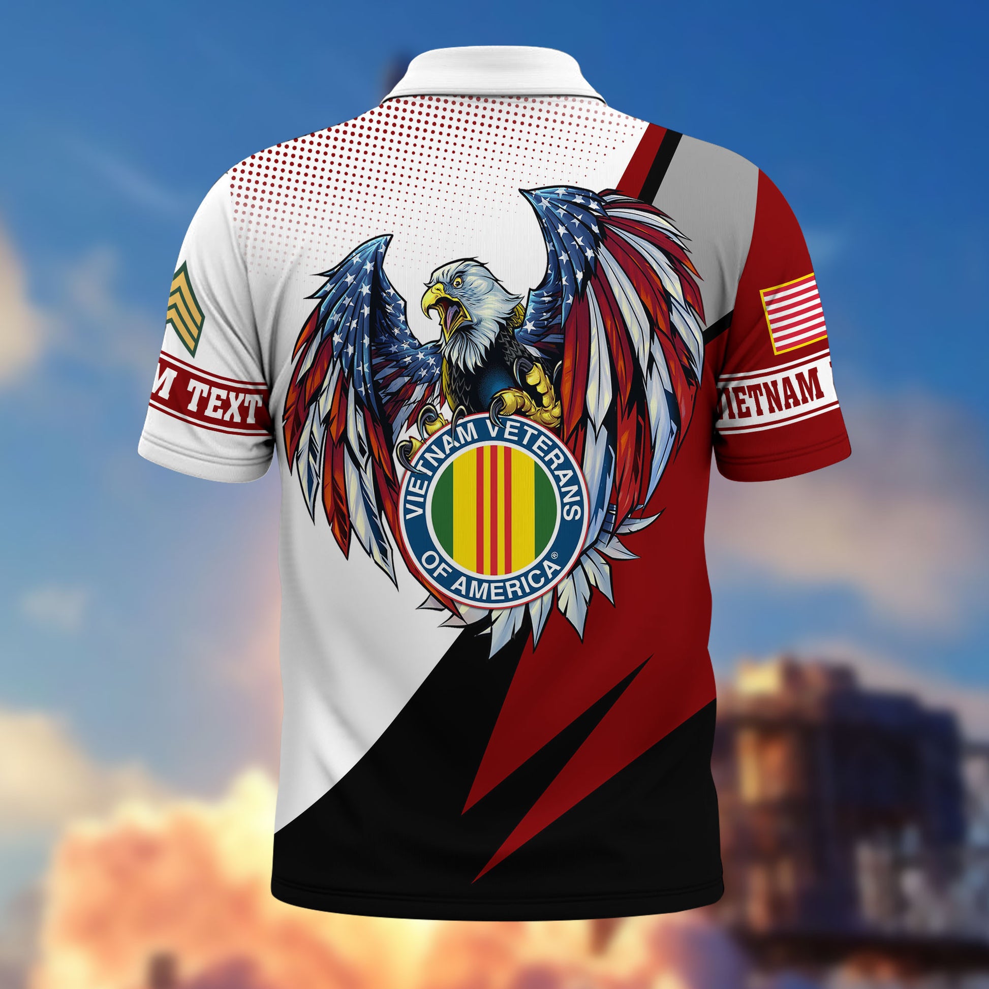 Premium Vietnam Veteran Polo Shirt VPVC214906, Custom Name, Rank, Gifts For Vietnam Veteran, Best Gifts On Father's Day, Armed Forces Day, Independence Day, Veterans Day.