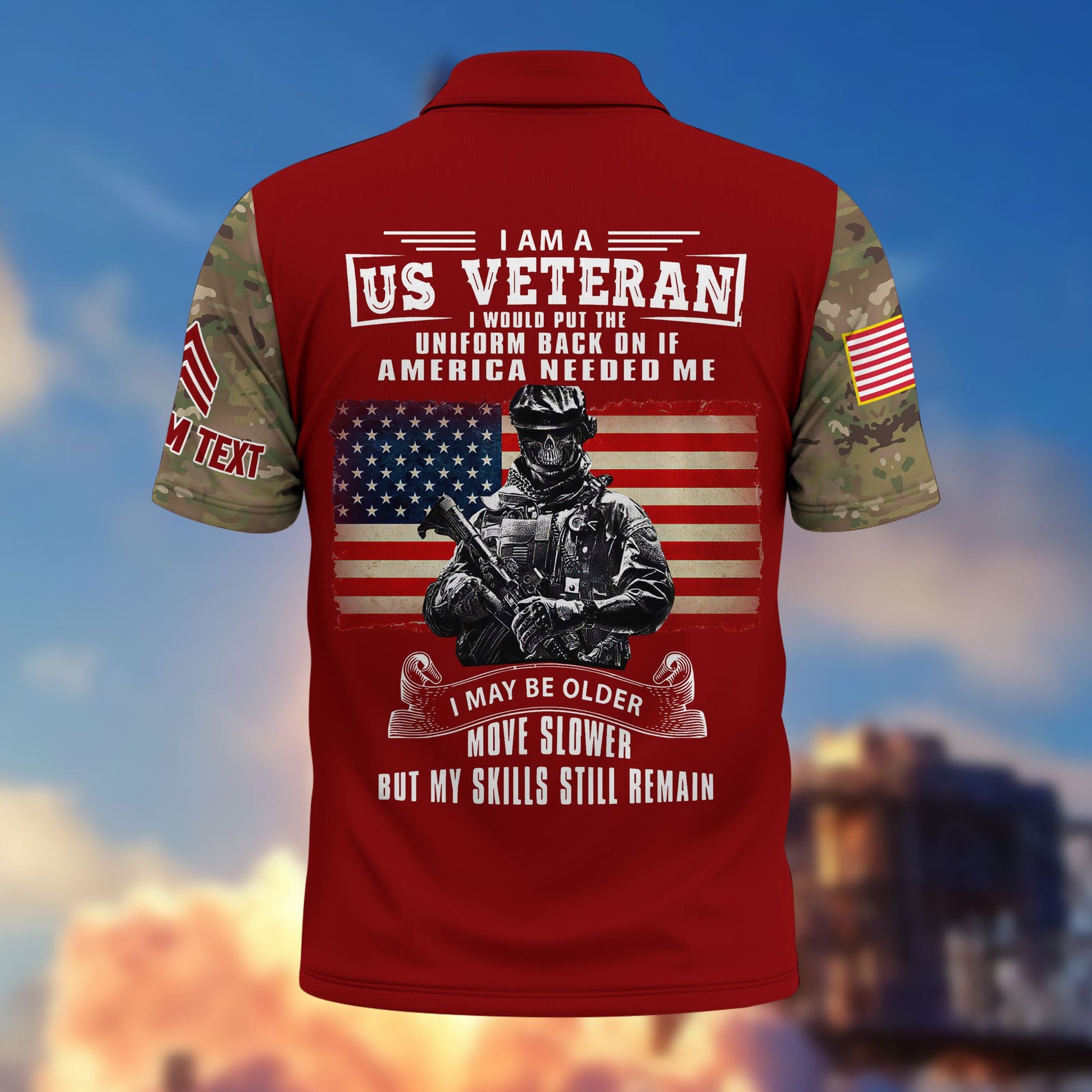 Premium Vietnam Veteran Polo Shirt VPVC215306, Custom Name, Rank, Gifts For Vietnam Veteran, Best Gifts On Father's Day, Armed Forces Day, Independence Day, Veterans Day.