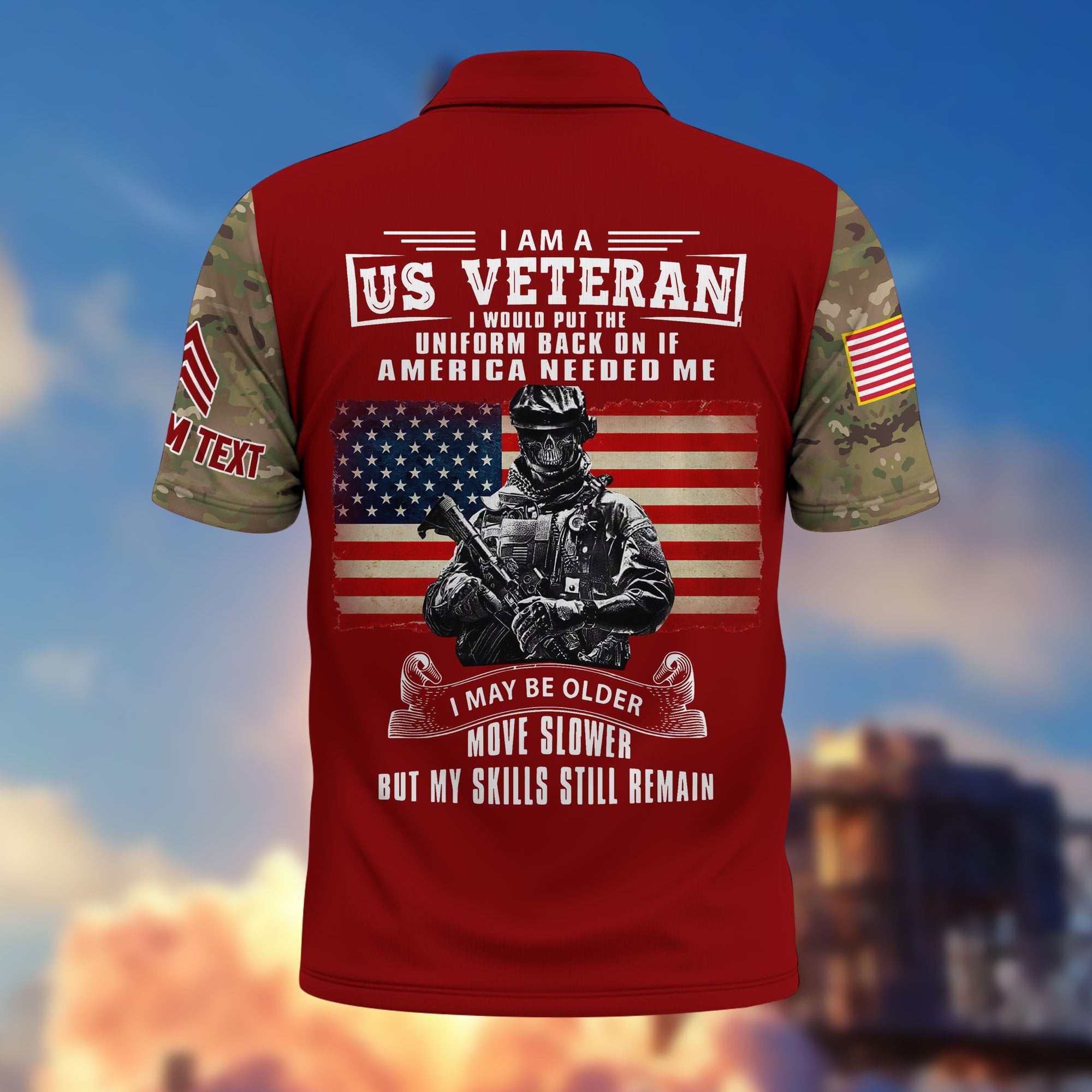 Premium Vietnam Veteran Polo Shirt VPVC215306, Custom Name, Rank, Gifts For Vietnam Veteran, Best Gifts On Father's Day, Armed Forces Day, Independence Day, Veterans Day.