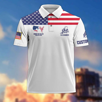US Seabees Custom Polo Shirt VPVC215609, Gifts For Seabees Veteran, Best Gifts On Father's Day, Armed Forces Day, Independence Day, Veterans Day.