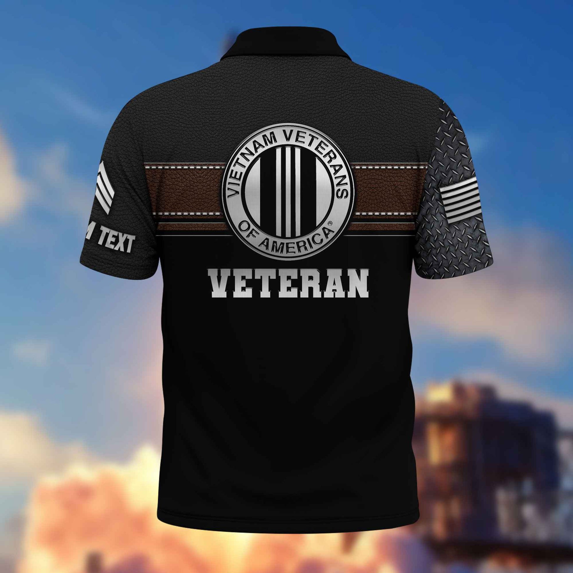 Premium Vietnam Veteran Polo Shirt VPVC216606, Custom Name, Rank, Gifts For Vietnam Veteran, Best Gifts On Father's Day, Armed Forces Day, Independence Day, Veterans Day.