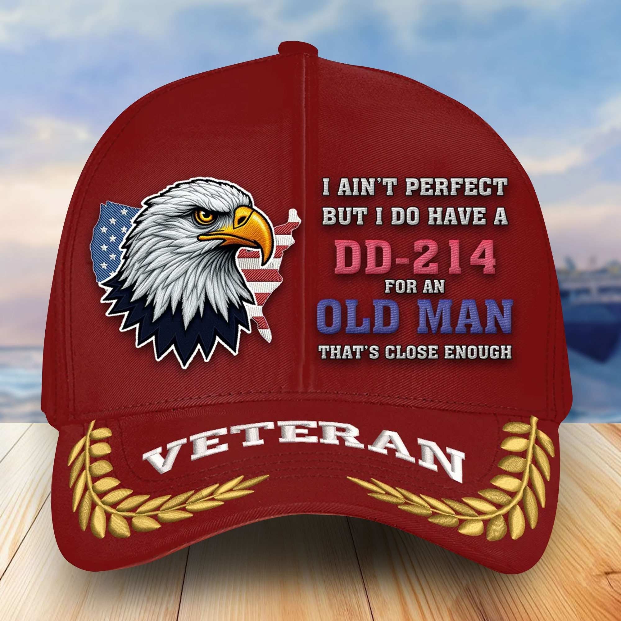 Premium US Veterans Embroidered Baseball Hats VPVC302501, Gifts For Veterans On Father's Day, Armed Forces Day, Independence Day, Veterans Day.