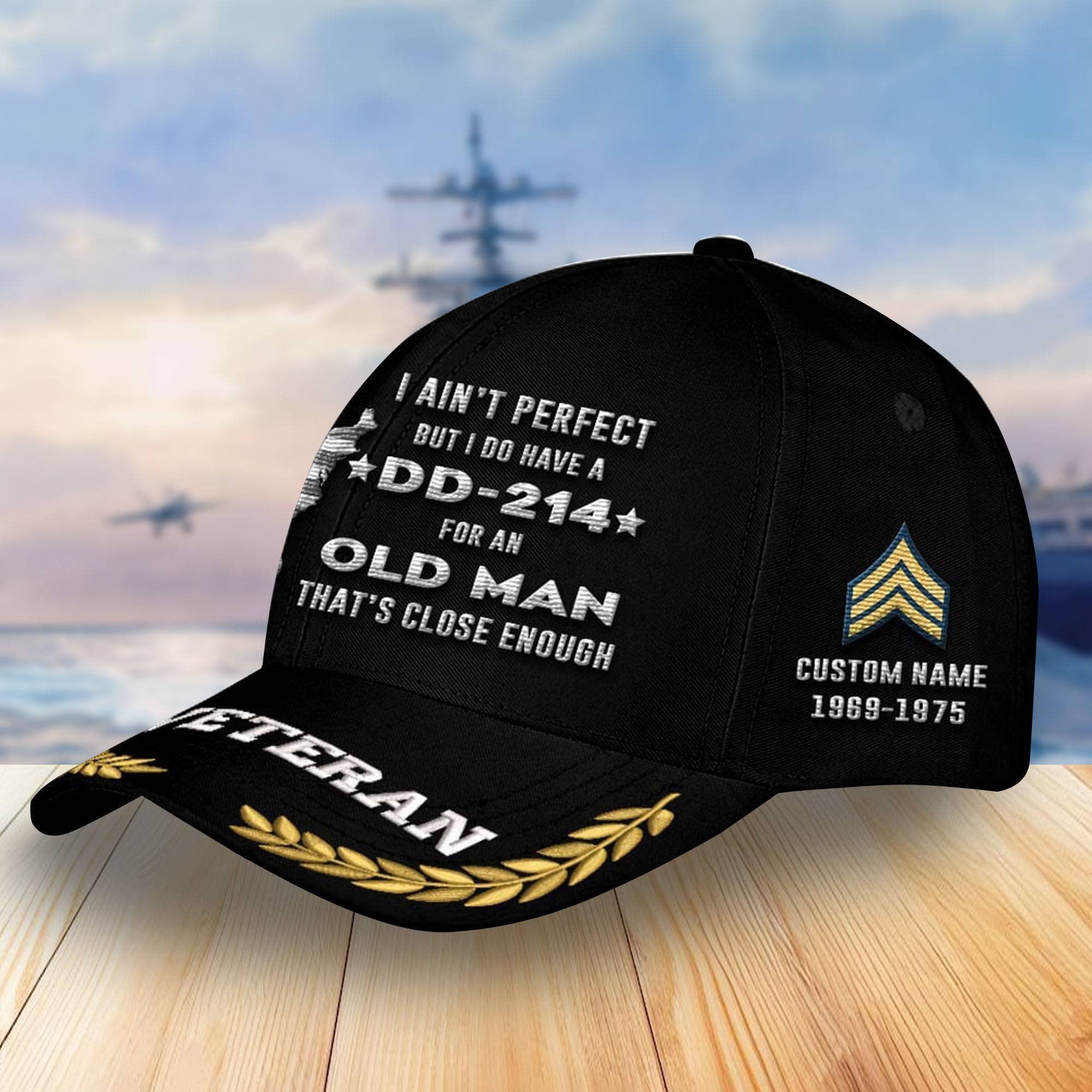 Premium Custom US Veterans Embroidered Baseball Hats VPVC304701, Gifts For Veterans On Father's Day, Armed Forces Day, Independence Day, Veterans Day.