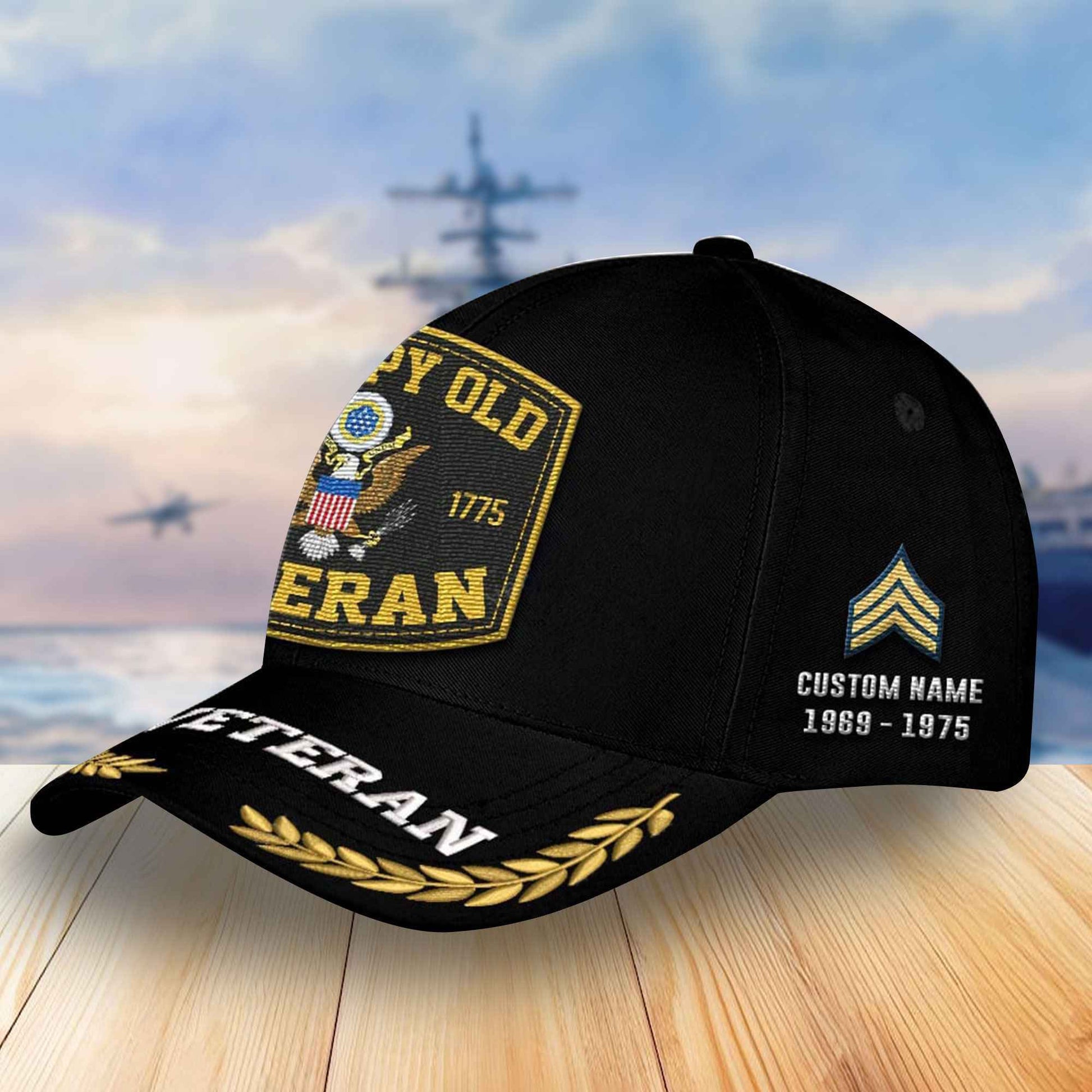 Premium Custom US Veterans Embroidered Baseball Hats VPVC304501, Gifts For Veterans On Father's Day, Armed Forces Day, Independence Day, Veterans Day.