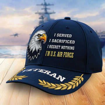 Premium USAF Embroidered Baseball Hats VPVC305302, Gifts For Air Force Veterans On Father's Day, Armed Forces Day, Independence Day, Veterans Day.