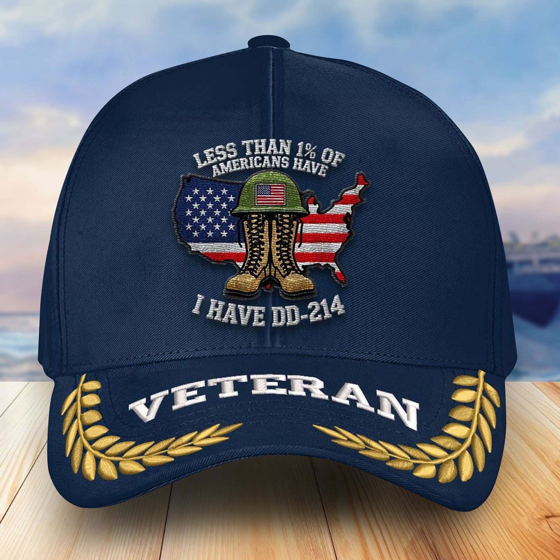 Premium US Veterans Embroidered Baseball Hats VPVC303002, Gifts For Veterans On Father's Day, Armed Forces Day, Independence Day, Veterans Day.