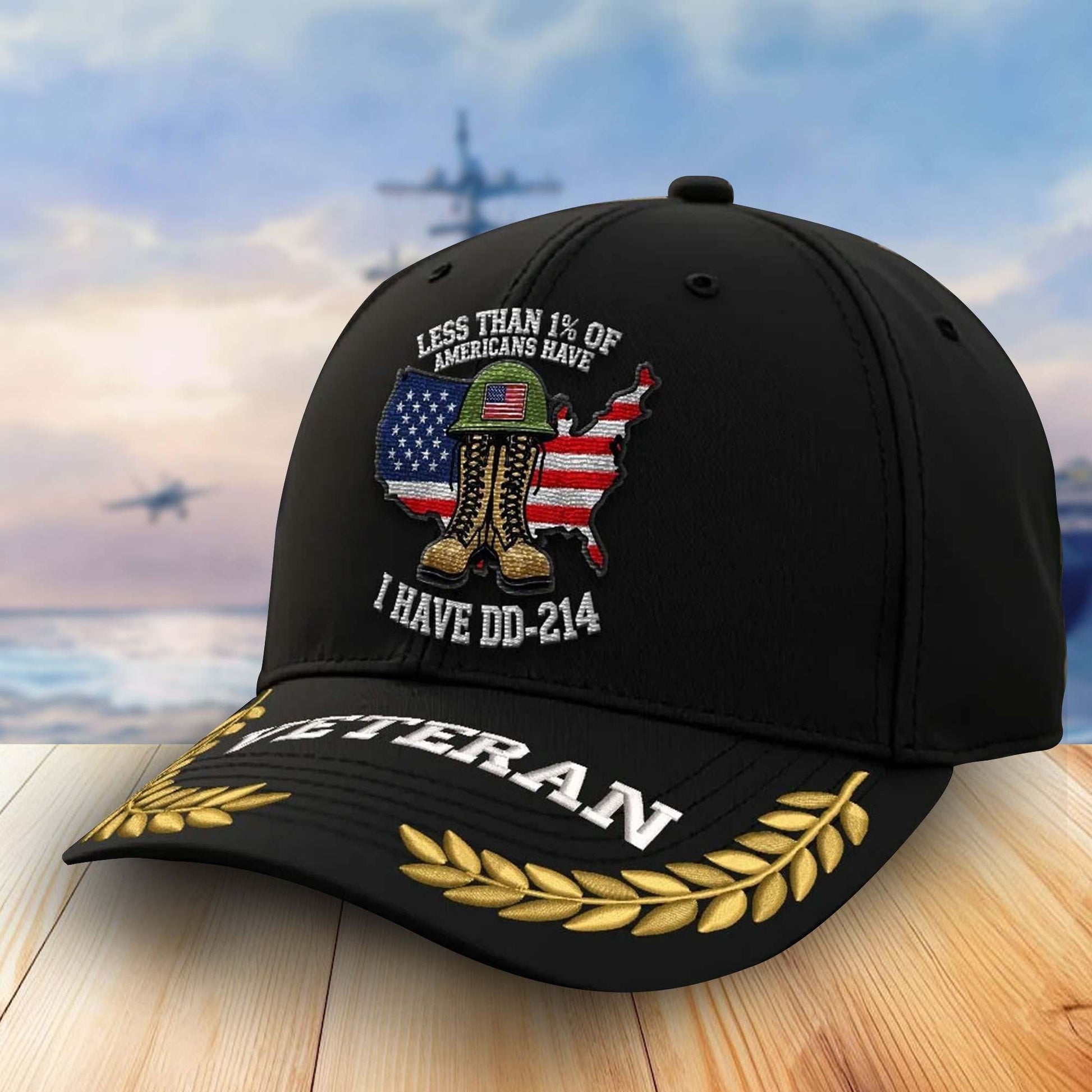 Premium US Veterans Embroidered Baseball Hats VPVC303003, Gifts For Veterans On Father's Day, Armed Forces Day, Independence Day, Veterans Day.