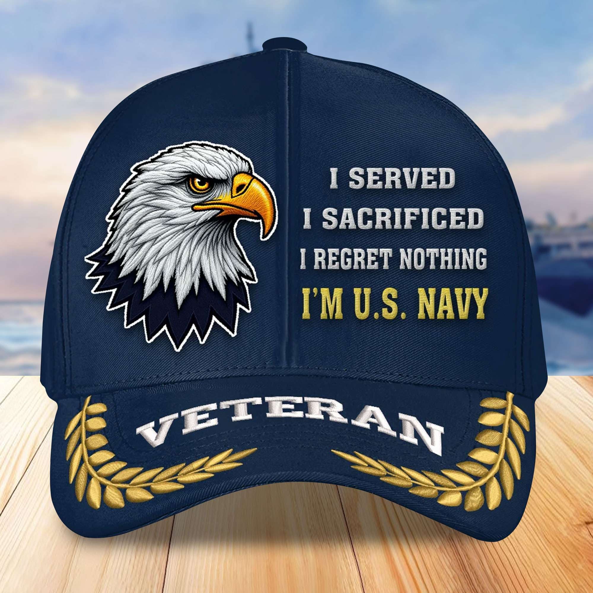 Premium US Navy Embroidered Baseball Hats VPVC305402, Gifts For Navy Veterans On Father's Day, Armed Forces Day, Independence Day, Veterans Day.