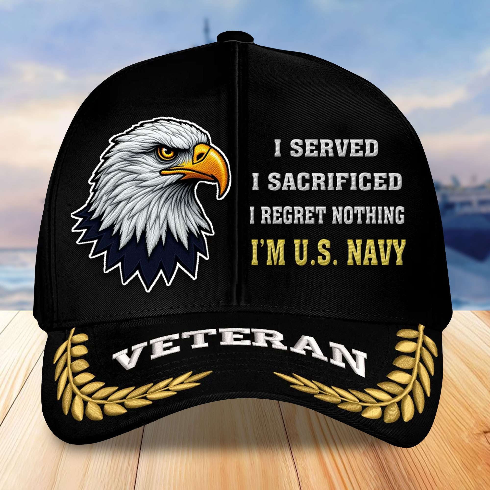 Premium US Navy Embroidered Baseball Hats VPVC305403, Gifts For Navy Veterans On Father's Day, Armed Forces Day, Independence Day, Veterans Day.