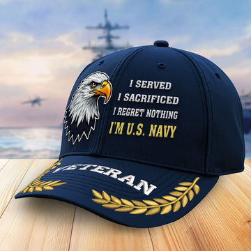 Premium US Navy Embroidered Baseball Hats VPVC305402, Gifts For Navy Veterans On Father's Day, Armed Forces Day, Independence Day, Veterans Day.