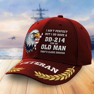 Premium US Veterans Embroidered Baseball Hats VPVC305501, Gifts For Veterans On Father's Day, Armed Forces Day, Independence Day, Veterans Day.