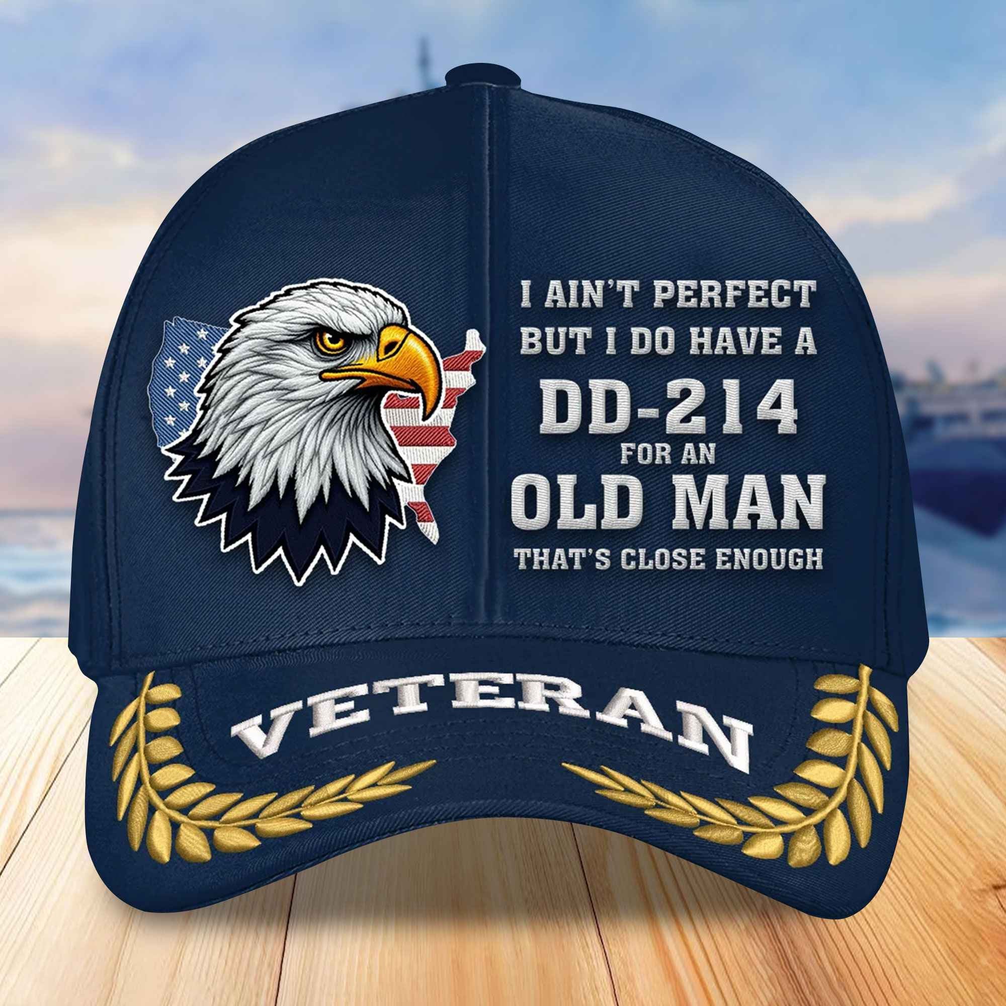 Premium US Veterans Embroidered Baseball Hats VPVC305502, Gifts For Veterans On Father's Day, Armed Forces Day, Independence Day, Veterans Day.